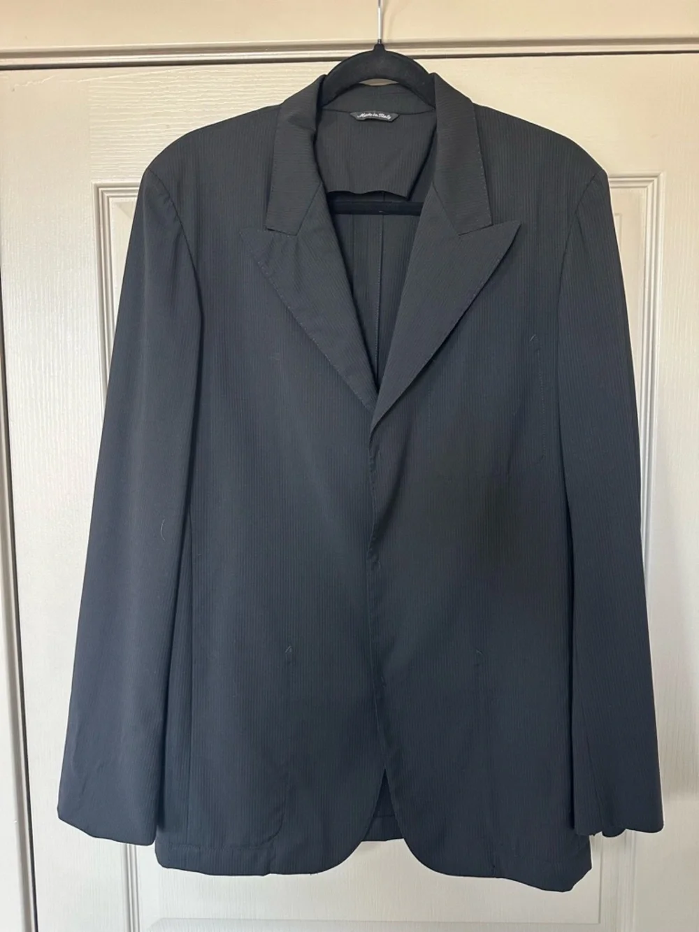 Jean Paul Gaultier Homme Lightweight Virgin Wool Blazer 40 Italy Pinstripe VTG